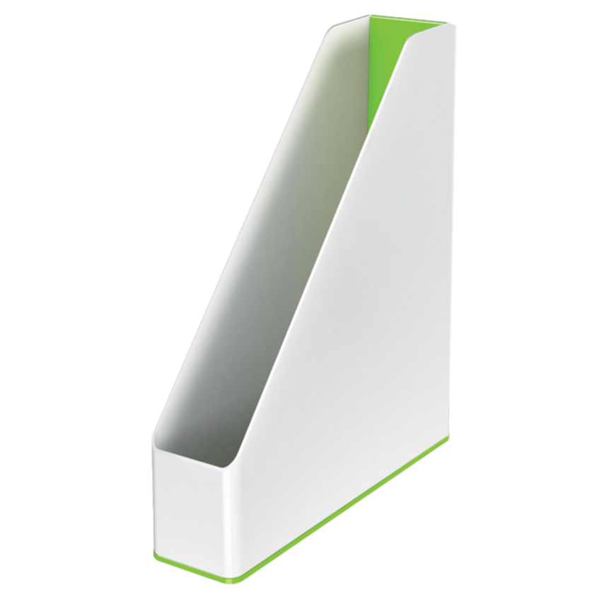 Leitz WOW Magazine File Dual Colour A4. White/Green