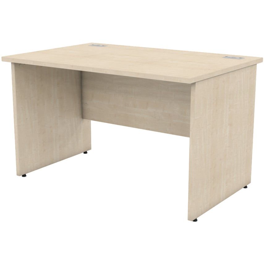 Lee & Plumpton Satellite 1200mm Panel End Standard Desk Maple