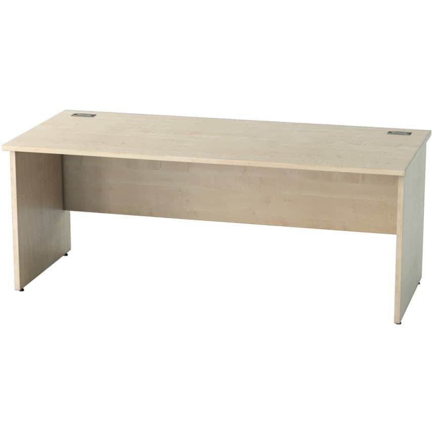 Lee & Plumpton Satellite 1800mm Panel End Standard Desk Maple