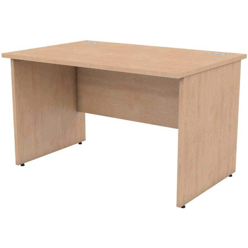 Lee & Plumpton Satellite 1200mm Panel End Standard Desk Beech