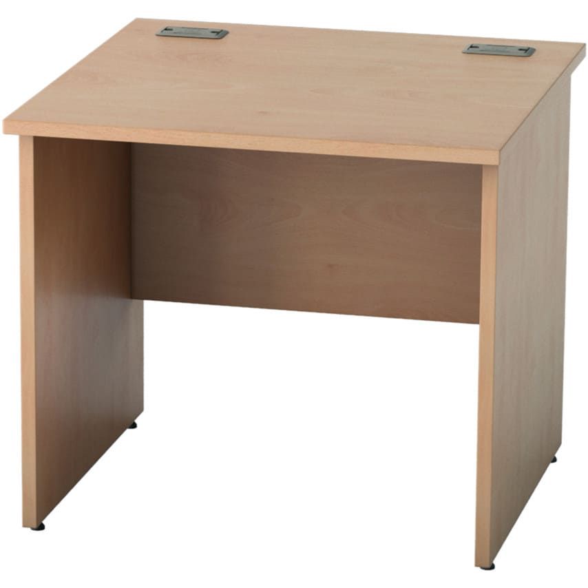 Lee & Plumpton Satellite 800mm Panel End Standard Desk Beech