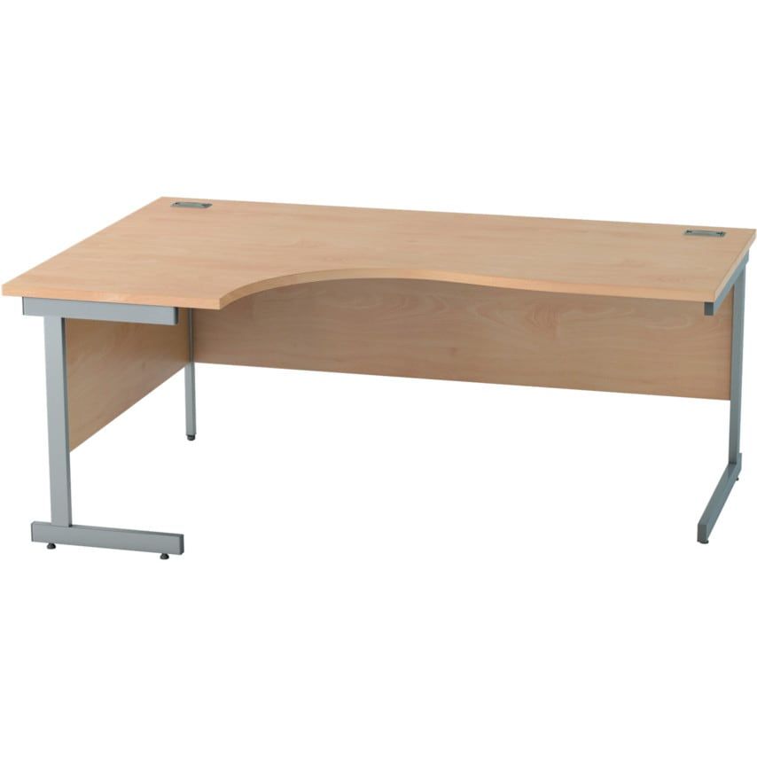 Lee & Plumpton Satellite 1800mm RH Single Cant Crescent Desk Maple