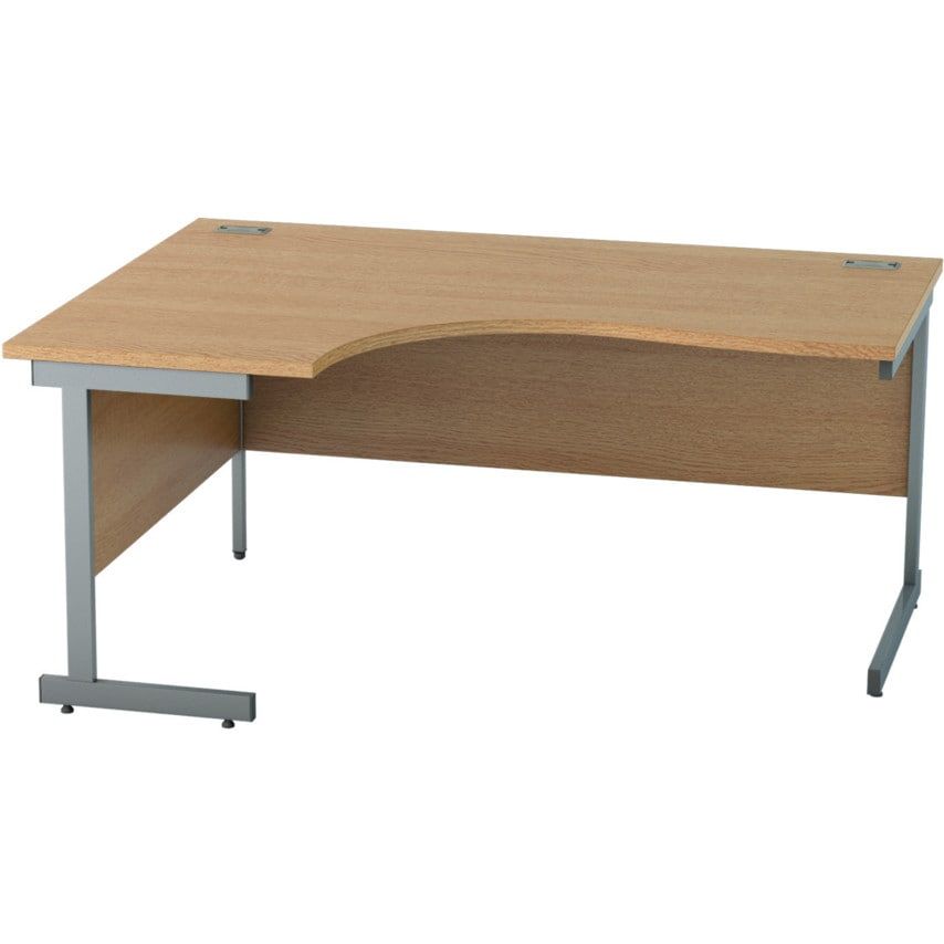 Lee & Plumpton Satellite 1600mm LH Single Cant Crescent Desk Light Oak