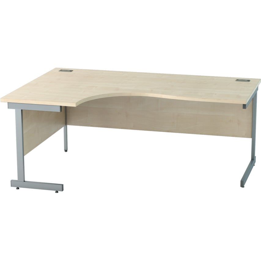 Lee & Plumpton Satellite 1800mm LH Single Cant Crescent Desk Maple