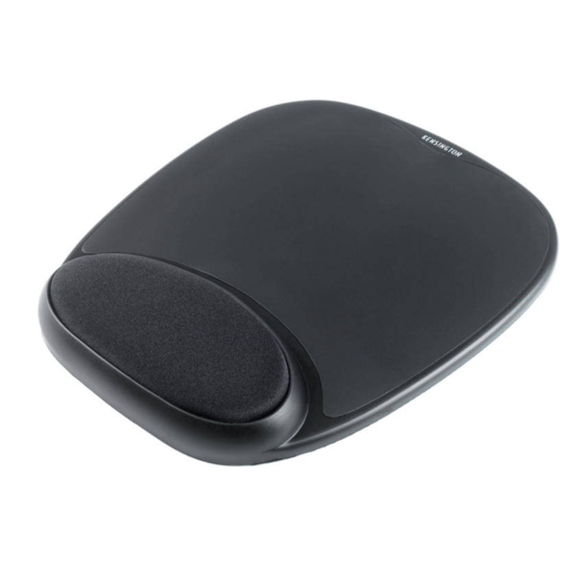 Kensington Mouse Mat Pad with Wrist Rest Gel Black