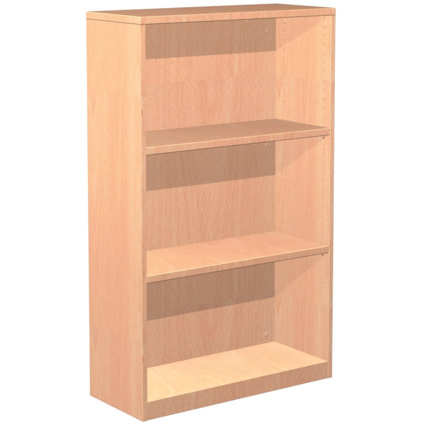 Lee & Plumpton 1309mm Bookcase 2 Adjustable Shelves Maple