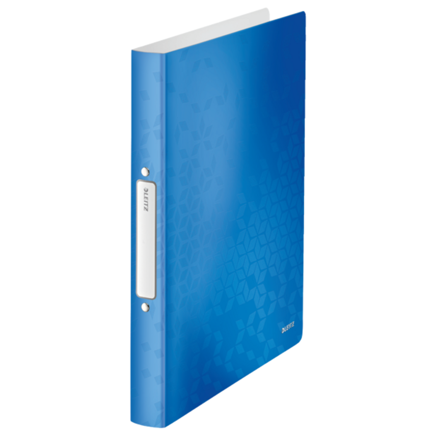 Leitz WOW Ring Binder A4 Polypropylene 2 O-Ring 25MM Blue Metallic -- you get 10