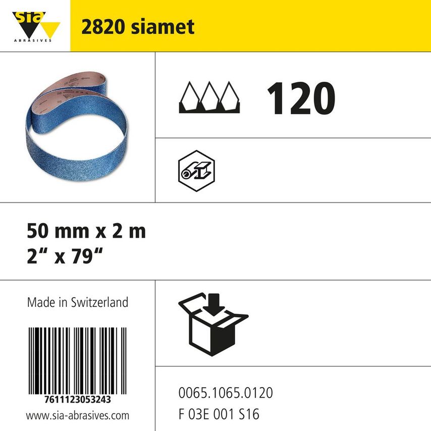 2820 Siamet - Narrow, Edge and Long Belts (Width 25-399 mm/Length Up To 8500 mm)