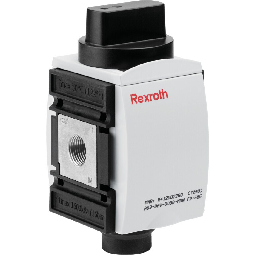 AS3 Series 3/2-G3/8 Shut Off Valve