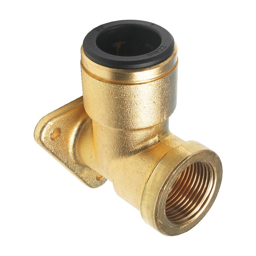 22MM X 3/4" BSP Ring Main Brass Wing Back Elbow