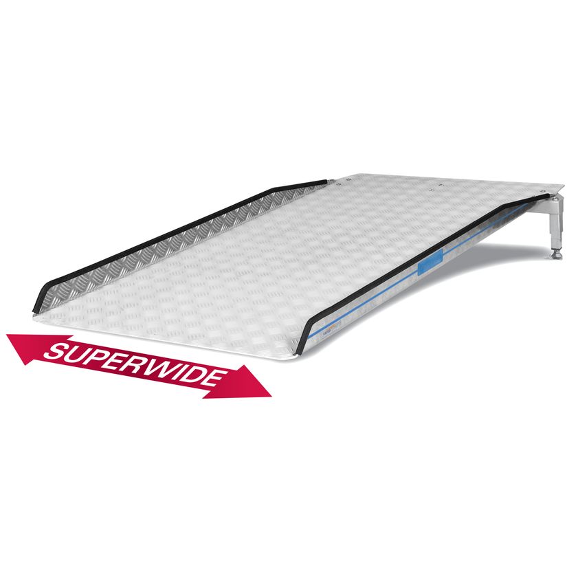 RampCentre Permaramp-adjust Wide 240cm Relocatable External Ramp with 1 Heritage