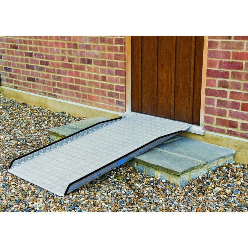 RampCentre Permaramp-original Wide 150cm Relocatable External Ramp with 2 Safety