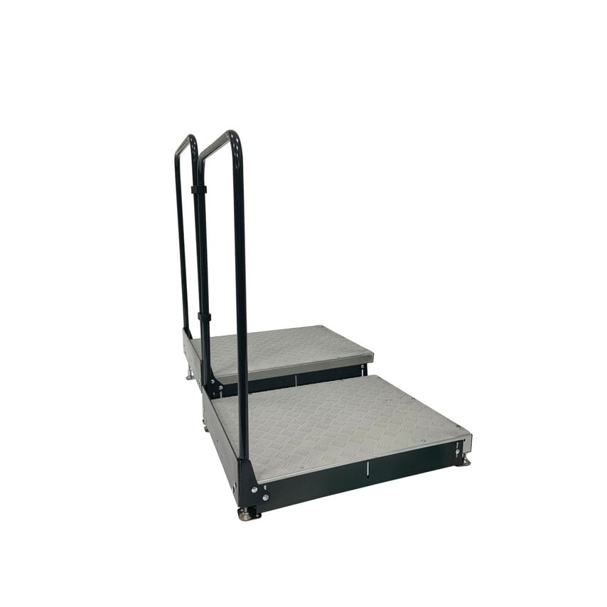 RampCentre Welcome Double Giant Half-step Midi (45 x 75CM) with 2 Handrails