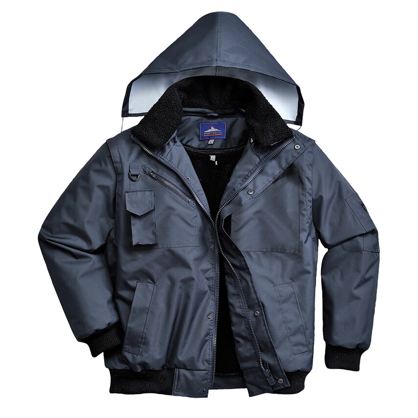 Portwest 3-in-1 Bomber Jacket, Navy, Medium, Regular