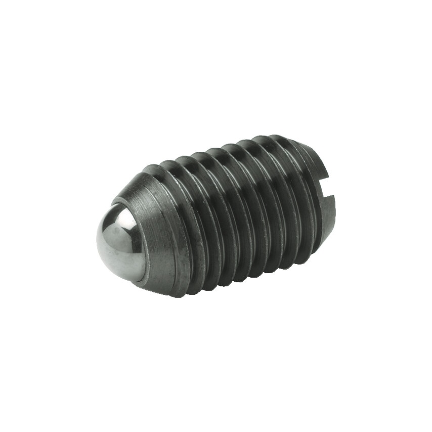 Ganter GN615M10K Spring Plunger; Steel; Standard at Zoro