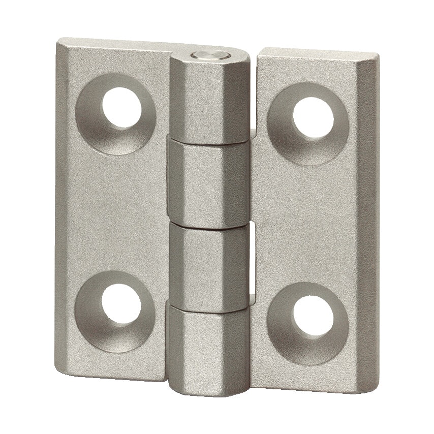 Ganter GN237-ZD-40-40-A-SR Hinge ; Zinc Die Cast; Silver