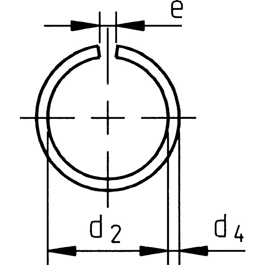 Qualfast 28MM Shaft Snap Ring Spring Steel DIN7993 (BX-100)