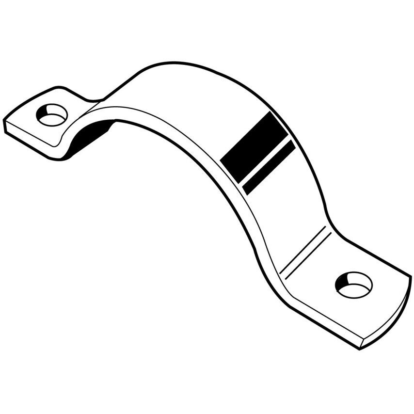 Pipe Clamp, Metric - Steel - Hot Dip Galvanised - Full Pipe Clamps