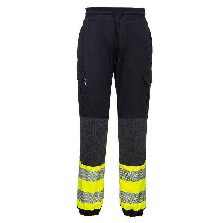 Portwest PW3 Hi-Vis Flexi Class 1 Jogger, Black/Yellow, Medium, Regular