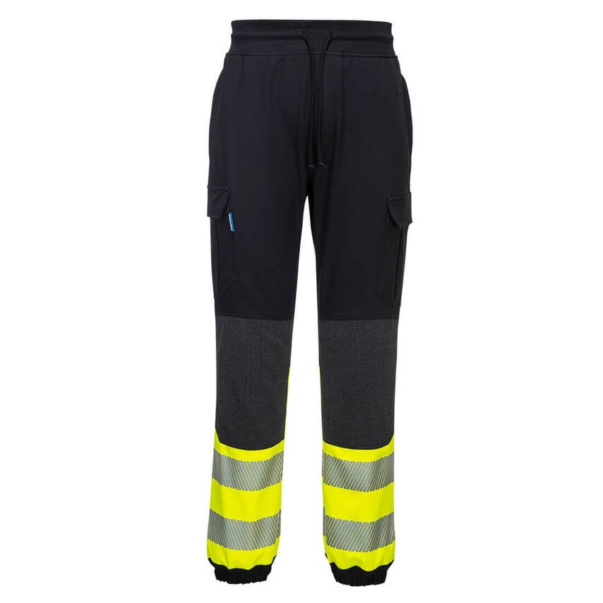Portwest PW3 Hi-Vis Flexi Class 1 Jogger, Black/Yellow, XL, Regular