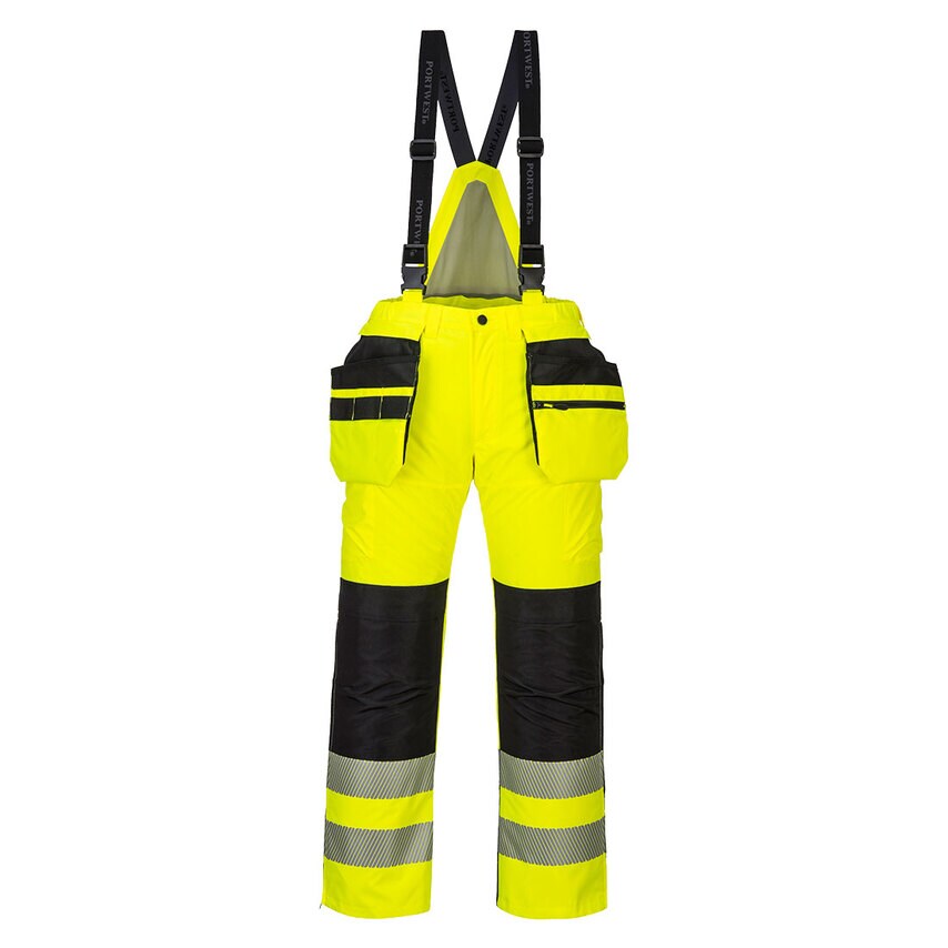 Portwest PW3 Hi-Vis Winter Trousers, Yellow/Black, 4XL, Regular