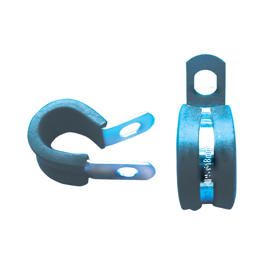 Matlock 38MM Zinc Plated P-Clips Rubber Lined- you get 5