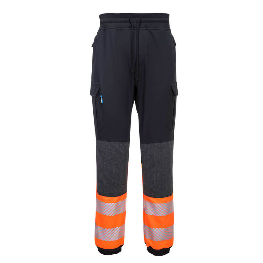 Portwest PW3 Hi-Vis Flexi Class 1 Jogger, Black/Orange, XXXL, Regular