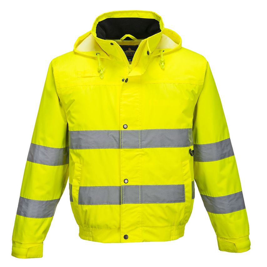 Portwest Hi-Vis Rain Lite Bomber Jacket, Yellow, XXL, Regular