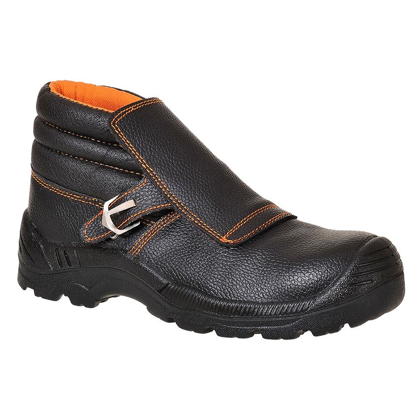Portwest Composite Action Leather Welders Boot S3L HRO SR, Black, 47, Regular