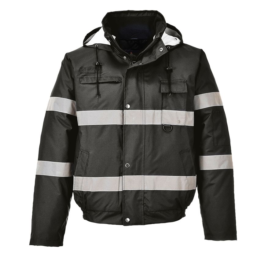 Portwest Iona Winter Bomber Jacket, Black, Medium, Regular