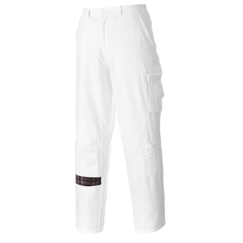 Portwest Painters Trousers, White Tall, XL, Tall