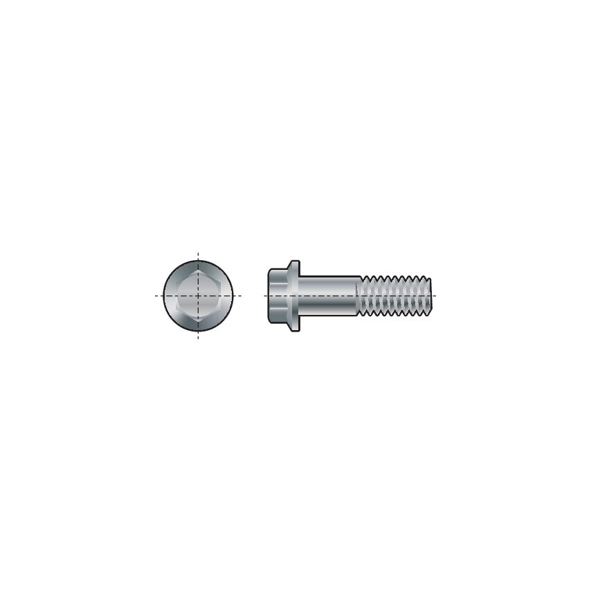 Qualfast M8X1.00X30 Hex Head Bolt Flanged MF (GR-10.9)- you get 200