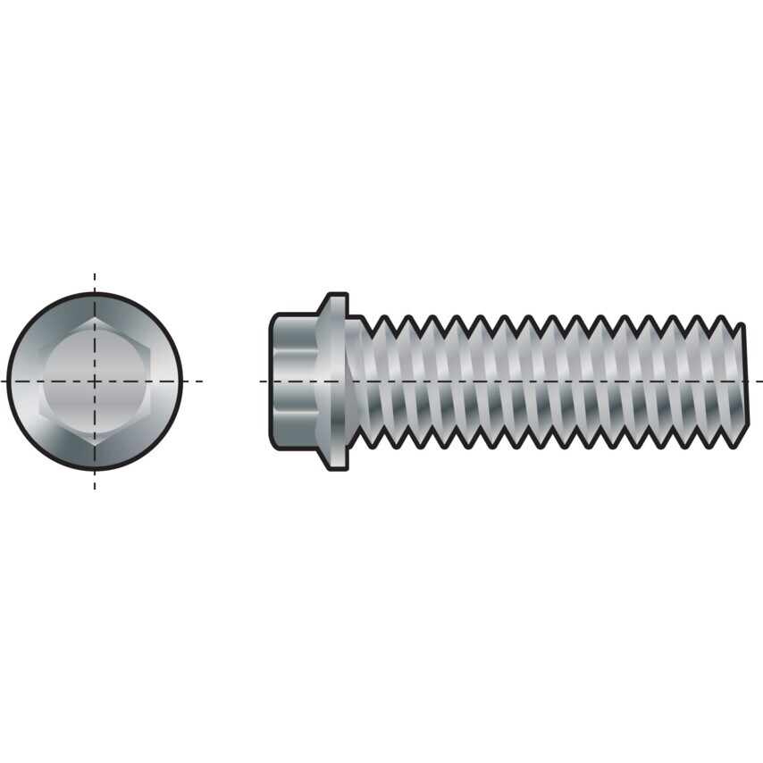 Qualfast M8X40 Hex Head Bolt Self Locking Flange (GR-90)- you get 200
