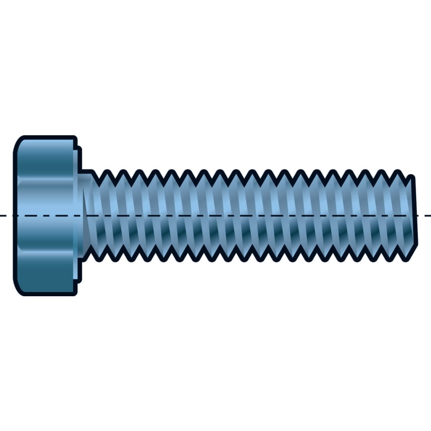 Qualfast M7X60 Hex Head Set Screw BZP (GR-8.8)- you get 200
