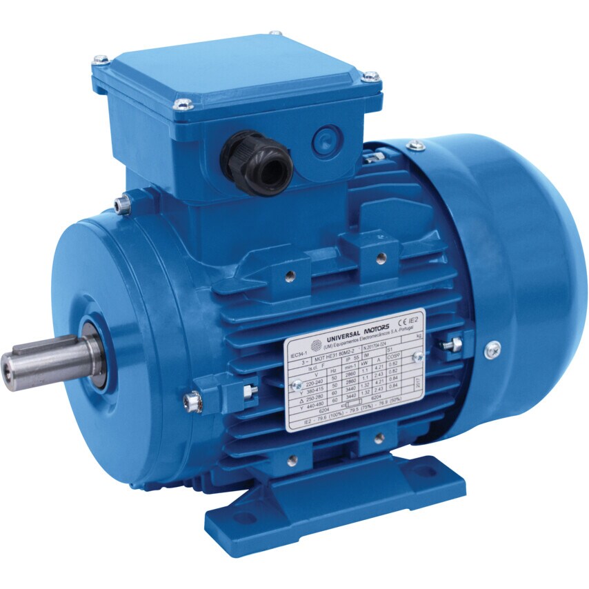 IE3 - 3ph - 2 Pole Electric Motor - B3 Foot Mounted - Aluminum Frame