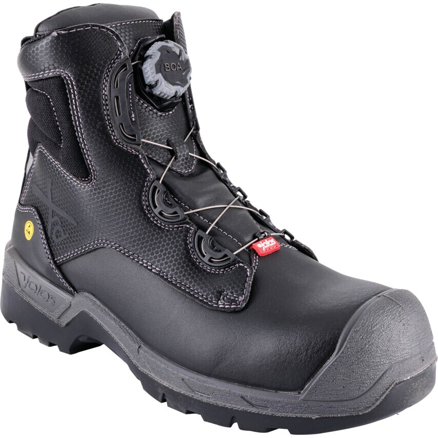 Ejendals Jalas 1358 Heavy Duty Arctic Grip Tall Safety Boots, Black, Size 8