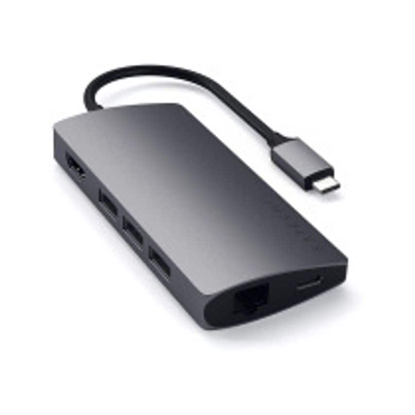 Satechi Type-C Multiport Adapter 4K with Ethernet V2 (Space Grey)
