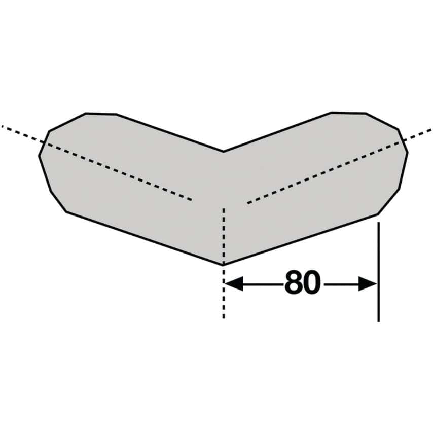 Signs & Labels Foam Edge Protector - Trapeze (External Corners)