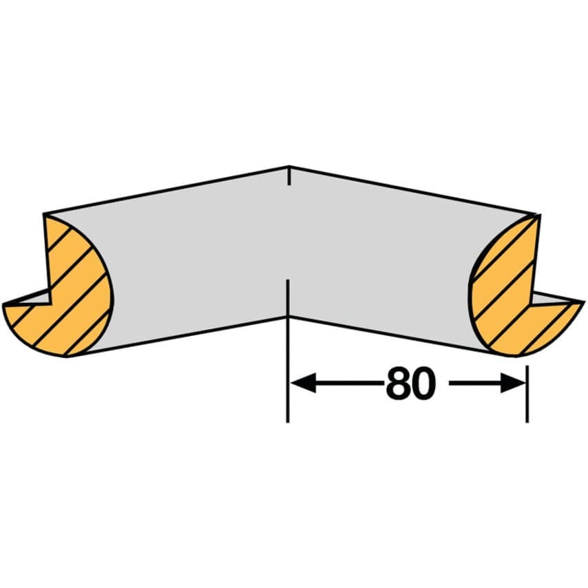 Signs & Labels Foam Edge Protector - Trapeze (Internal Corners)