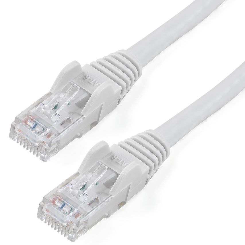 StarTech Cat6 Ethernet Patch Cable with Snagless RJ45 Connectors - 0.5 m, White