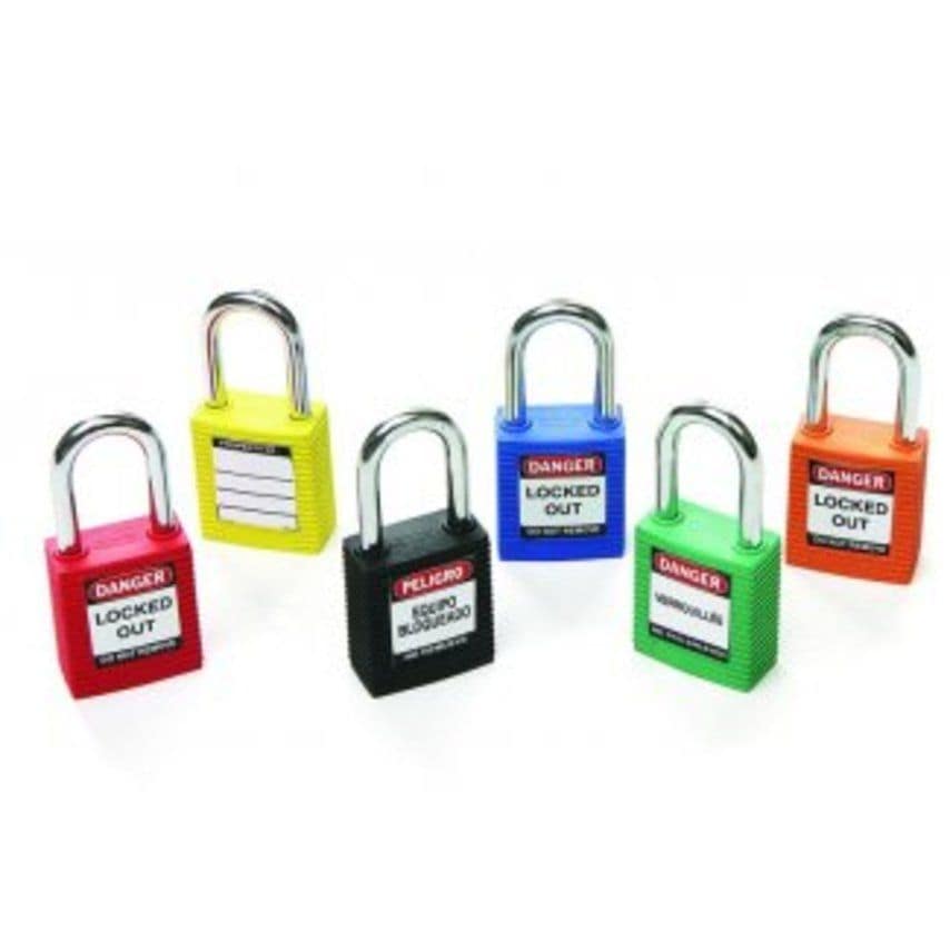 Signs & Labels Lockout Safety Padlocks - LOL15 BLK