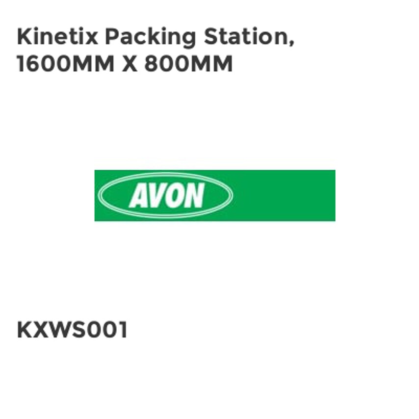 Avon Kinetix Packing Station, 1600MM X 800MM