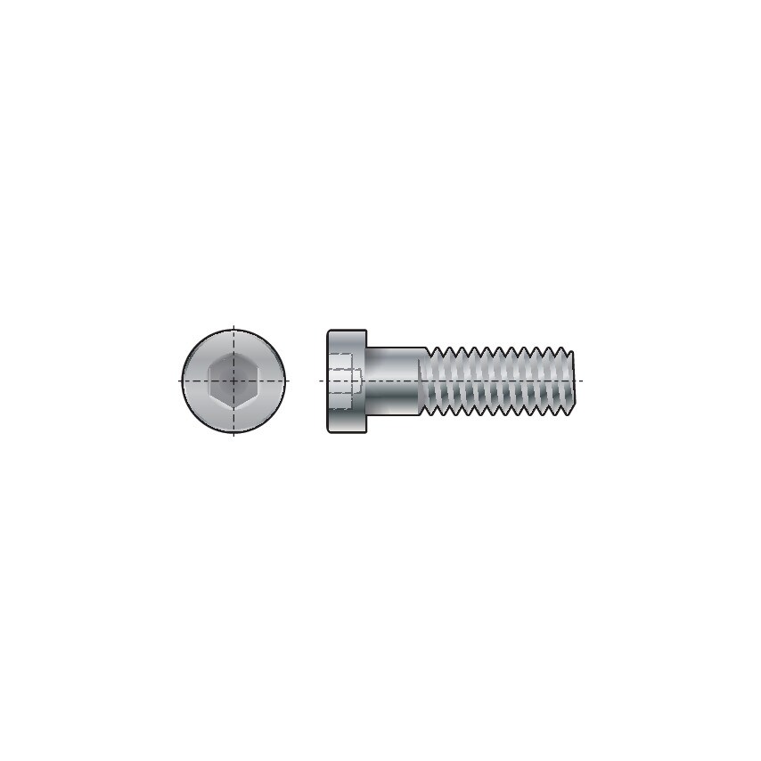 Qualfast M10X20 Socket Low Head Cap Screw Pilot Recessed (GR-8.8)- you get 200