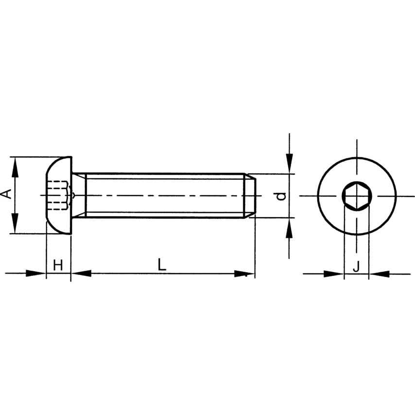 Qualfast No.10 UNF x 5/16 Socket Button Head Screw A2- you get 100