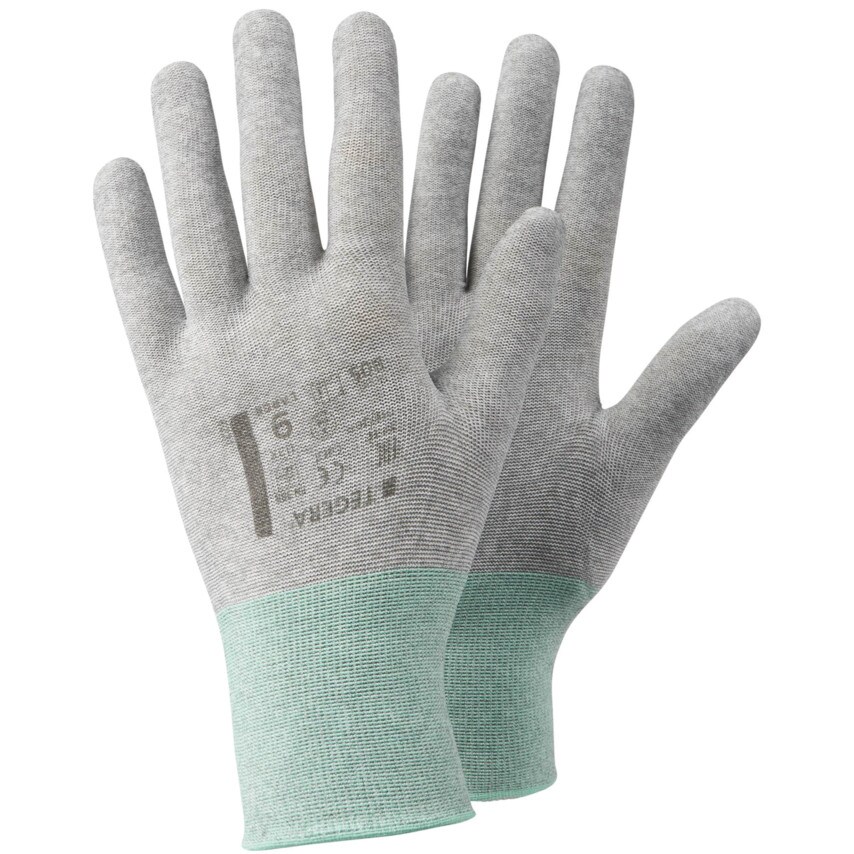 Ejendals 805 Tegera ESD Nylon Knitted Gloves Grey Size 7
