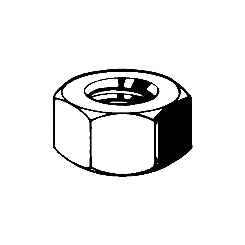 Qualfast M20 Hex Nut ISO ZN Flake (8)- you get 50