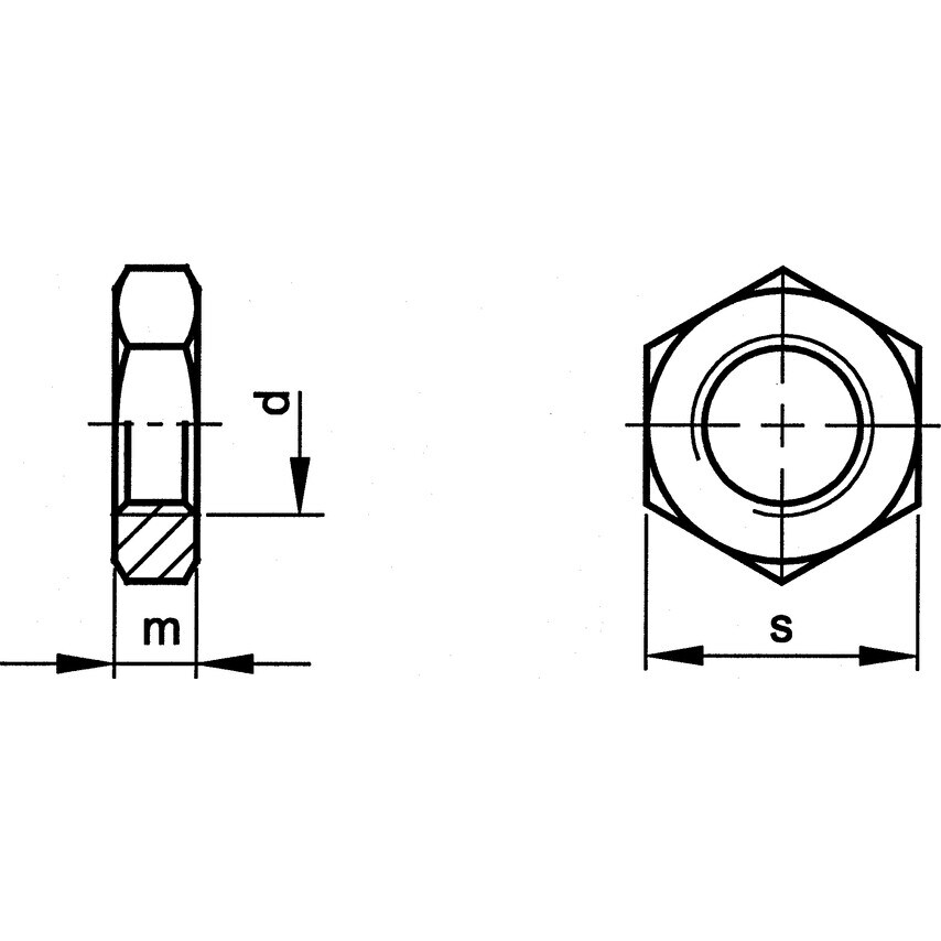 Qualfast M18X2.00 Hex Thin Nut (4)