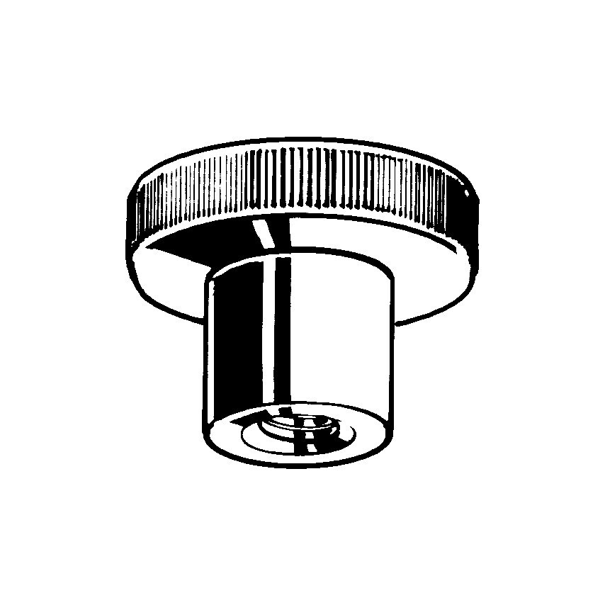 Knurled Thumb Nuts, Metric - Brass Cu3 - Ni (Nickel Plated)  - DIN 467