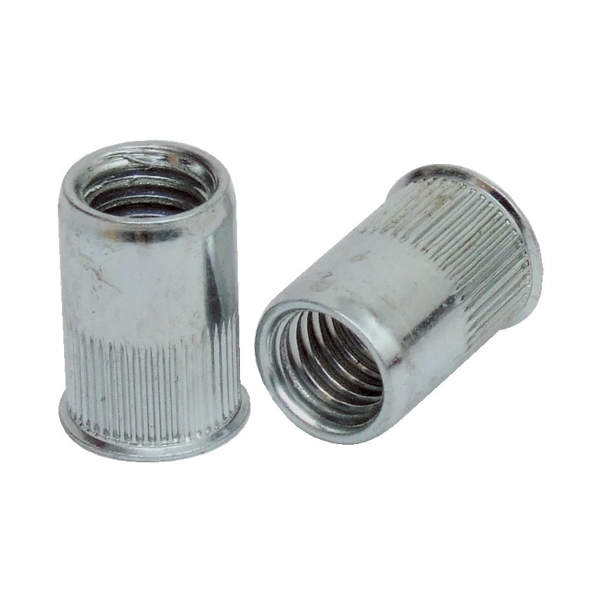 Qualfast M10 Steel Reduced Head Knurled Rivet Nut at Zoro