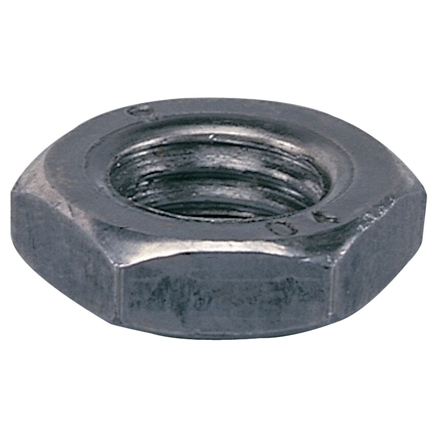 1/2 BSW Steel Hex Lock (Half) Nut